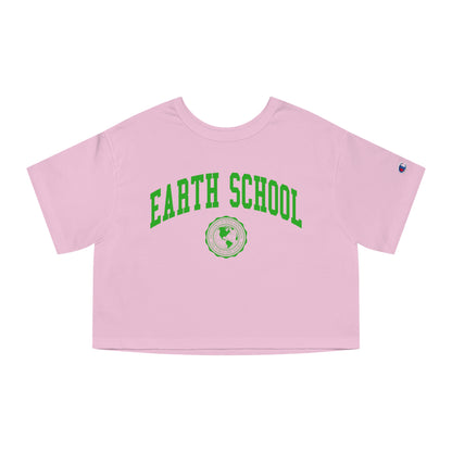 Earth School Champion Women's Heritage Cropped T-Shirt