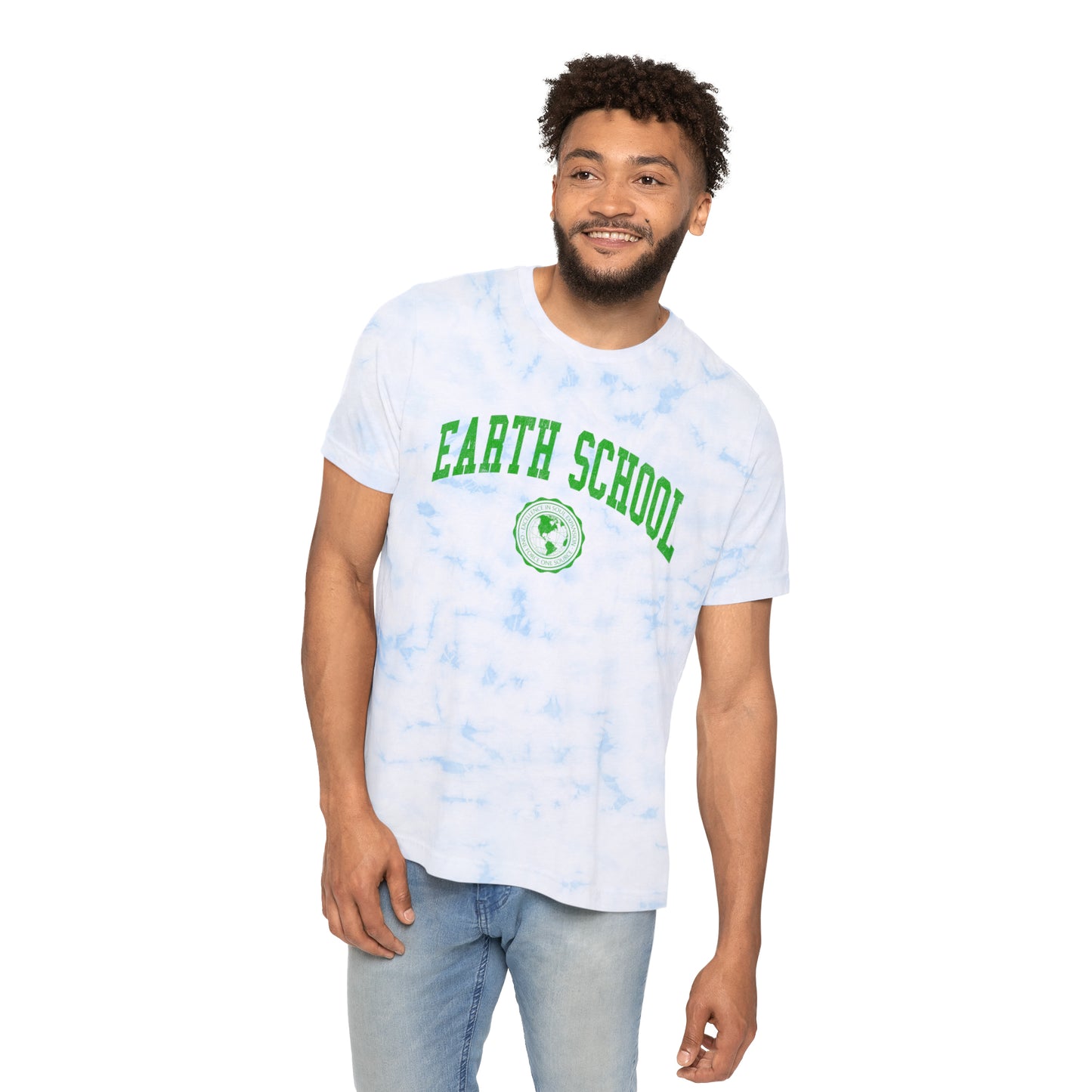 Earth School Unisex FWD Fashion Tie-Dyed T-Shirt