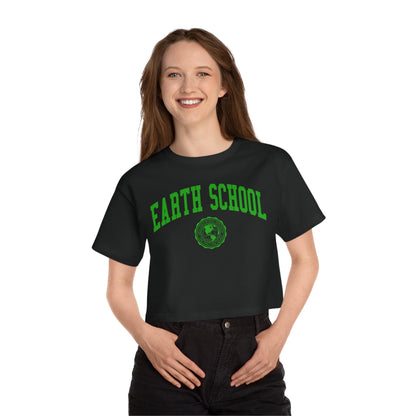 Earth School Champion Women's Heritage Cropped T-Shirt