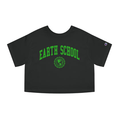 Earth School Champion Women's Heritage Cropped T-Shirt