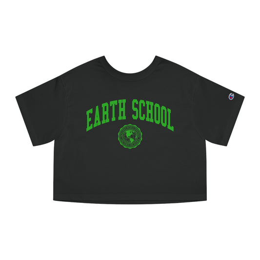 Earth School Champion Women's Heritage Cropped T-Shirt