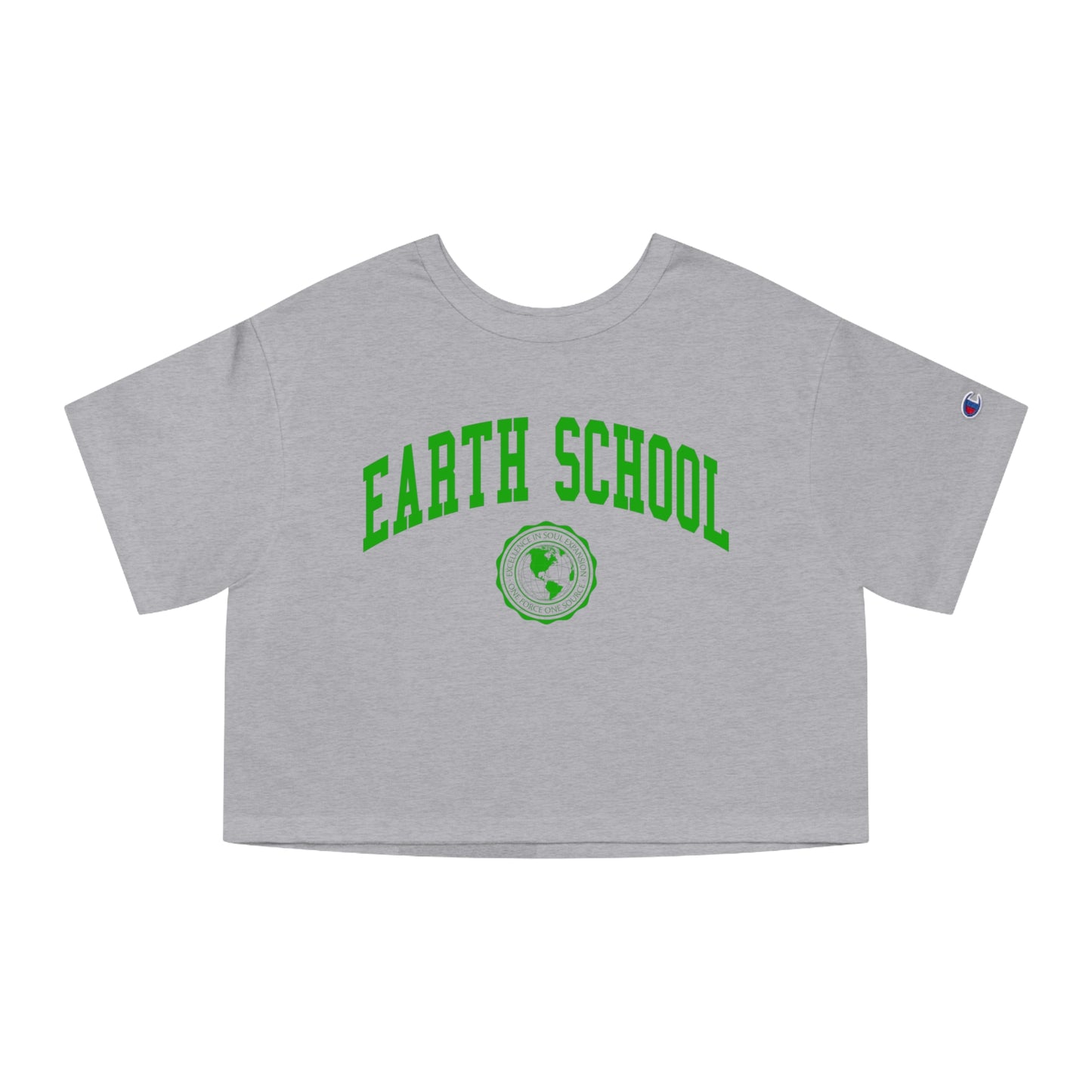 Earth School Champion Women's Heritage Cropped T-Shirt