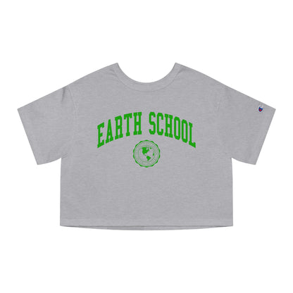 Earth School Champion Women's Heritage Cropped T-Shirt