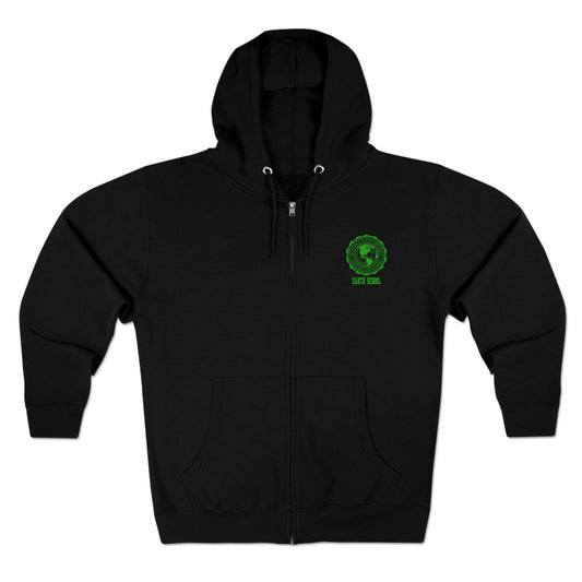 Earth School Unisex Zip Hoodie