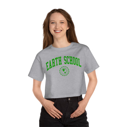 Earth School Champion Women's Heritage Cropped T-Shirt