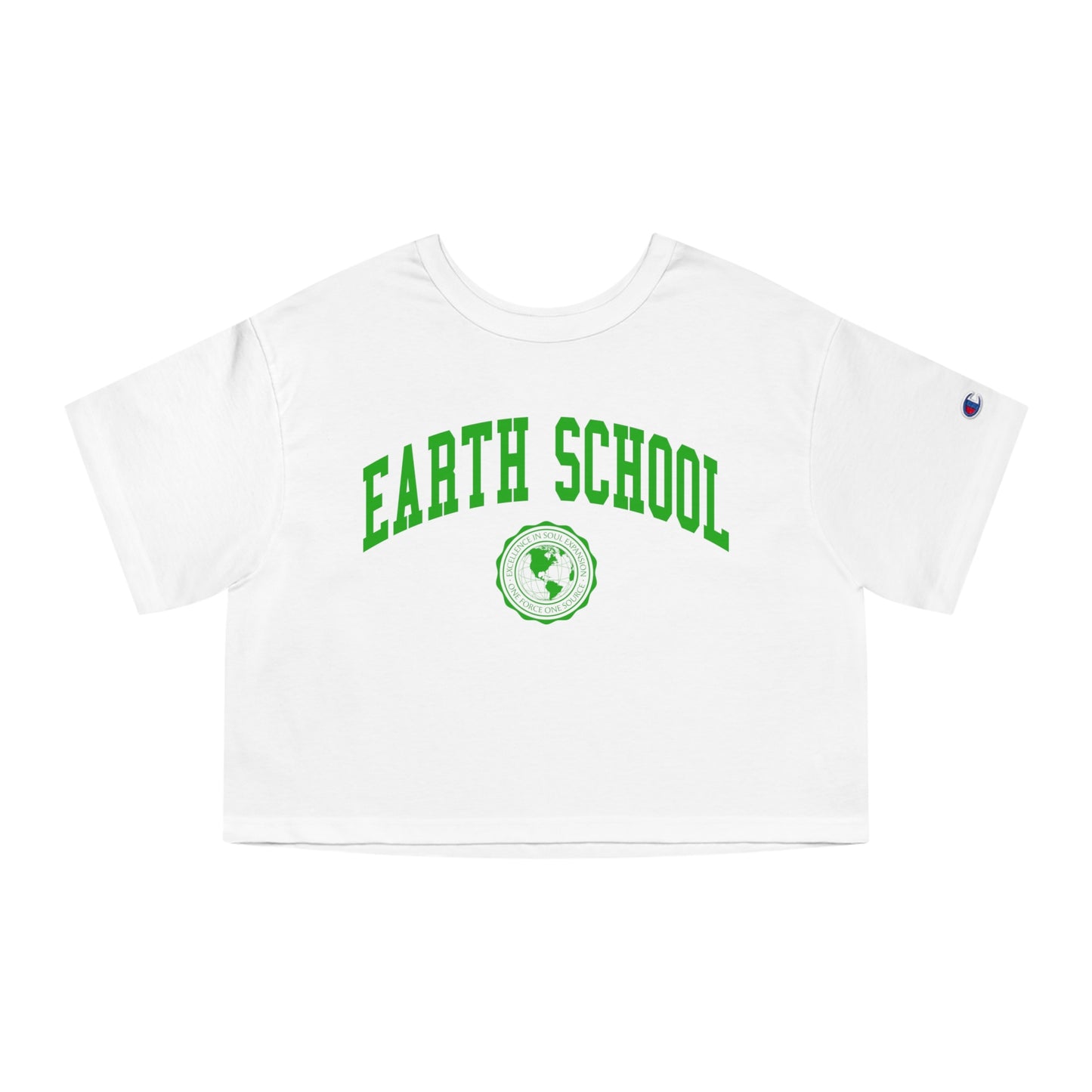 Earth School Champion Women's Heritage Cropped T-Shirt