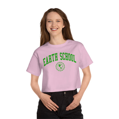 Earth School Champion Women's Heritage Cropped T-Shirt